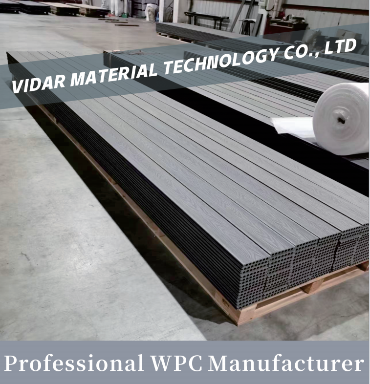 M&oslash;rkegr&aring; Elegant WPC terrassebord