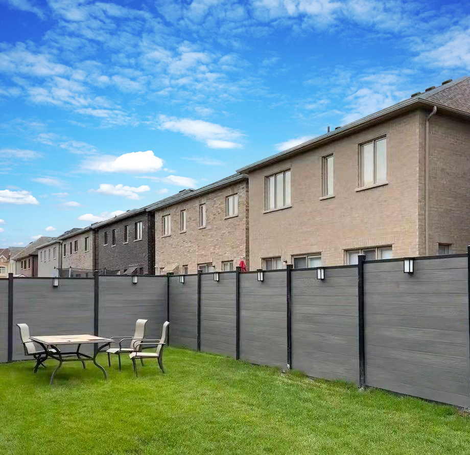 Anti-UV 3D Trekorn 1,8m WPC-gjerde