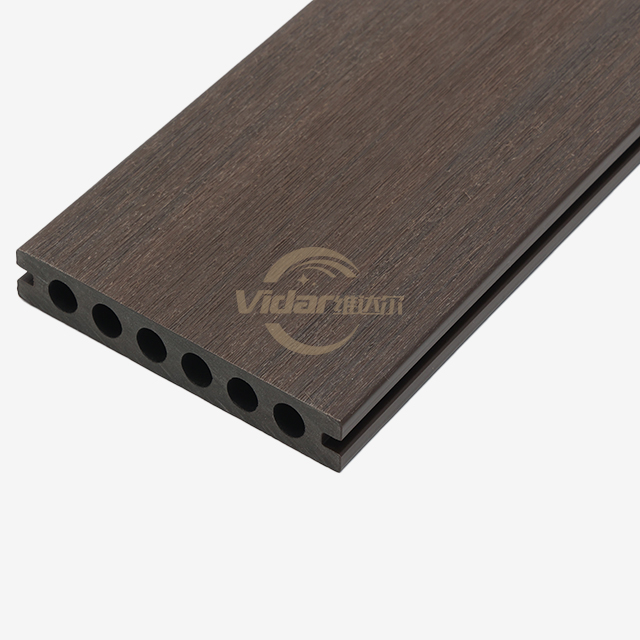 3D Woodgrain Co-ekstrudering kaffe farge WPC terrassebord Utendørs gulv Plast Tre Kompositt Vanntett terrassebord